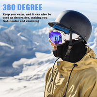 1 x Brand New Neer Balaclava Ski Mask Windproof Balaclava Face Mask Thermal Fleece Hood Winter Face Cover Unisex Breathable Neck Warmer for Men Women Cold Weather Snowboarding - RRP €27.6