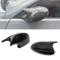 1 x RAW Customer Returns 1 Pair Car Wing Mirror Covers, Rearview Mirror Cover, Side Mirror Housing M3 Style Replacement for B-MW E81 E87 E90 E91 E92 E93 Carbon Fiber . - RRP €50.41