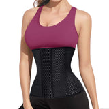 1 x Brand New CHUMIAN Women s Waist Shaper Sports Waist Trainer Corset Underbust Corset Tummy Control Body Shaper for Weight Loss Waist Cincher Black B, 2XL  - RRP €22.18