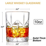 1 x RAW Customer Returns veecom whiskey glasses, 315 ml whiskey glasses, old fashioned whiskey glasses, rum glasses, whiskey glass set of 2, whiskey gift set for men, dad, whiskey tumbler glass for scotch, cocktail - RRP €16.85