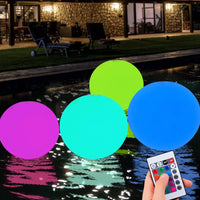 1 x RAW Customer Returns DAZZTIME LED Pool Lamp, 4 Pieces IP68 LED Pool Lamp with Remote Control, Floating Pool Light, RGB Color Changing Mood Ball Light, for Swimming Pool, Gift for Kids - RRP €20.99