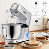 1 x RAW Customer Returns Homlee food processor, with kneading and stirring function, powerful 1800W food processor with large 7.2 liter stainless steel bowl including stirring attachment, dough hook whisk, spray nozzle - RRP €189.99