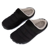 1 x Brand New Ranberone Slippers Men s Memory Foam Slippers Winter Plush Warm Lined Slippers Non-Slip Rubber Sole Slippers Indoor Outdoor Black 49 - RRP €30.28