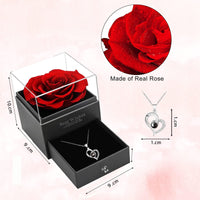 24 x Brand New PVZLEXN Gift Idea for Her, Eternal Rose with I Love You, Necklace, Gift Box for Mother s Day, Birthday, Anniversary, Gift for Mom, Girlfriend, Wife - RRP €547.2