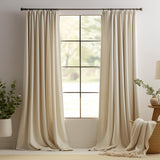 1 x RAW Customer Returns TOPICK Curtain Opaque Velvet Curtains Christmas with Drawstring Blackout Curtain Thermal Curtain Blackout Curtains For Living Room Bedroom 2 Pieces 130Wx225H cm Gray - RRP €36.29