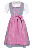 1 x RAW Customer Returns Isar-Trachten girls dirndl navy pink with blouse, navy, 134 - RRP €55.36