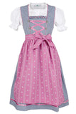 1 x RAW Customer Returns Isar-Trachten girls dirndl navy pink with blouse, navy, 134 - RRP €55.36