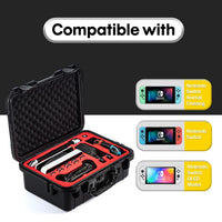 1 x RAW Customer Returns DEVASO Case Compatible with Nintendo Switch Switch OLED, Luxury Hard Carrying Case Waterproof Protection Portable Switch Protective Case Cover for Nintendo Switch Console and Other Accessories - RRP €49.99