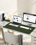 1 x RAW Customer Returns YSAGi Desk Pad, Mouse Pad with Leather and Non-Slip Suede, Multifunctional Office Mouse Pad Laptop Writing Pad, Table Protection Pad for Office Home Office Dark Green, 90x43cm  - RRP €17.99