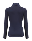 1 x Brand New SSLR Women s Thermal Long Sleeve Turtleneck Shirt Slim Fit Basic Tops Brushed Turtleneck Sweater X-Large, Navy Blue  - RRP €27.6