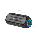 1 x RAW Customer Returns Defender Bluetooth Box Enjoy S1000 with LED light stereo sound - portable speaker with powerful bass - music box with integrated microphone for home and on the go, black - RRP €25.21