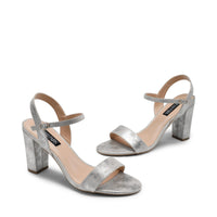 1 x RAW Customer Returns DREAM PAIRS Women s Sandals with Block Heel High Heels Sexy Sandals with Heel Pumps Women s Summer SDHS2358W-E Silver Size 38 EUR  - RRP €28.99