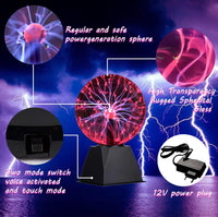 1 x RAW Customer Returns niuniaj 6 inch magic plasma ball, plasma ball, electrostatic ball, plasma ball children, touch-sensitive plasma ball sound lamp flash ball flash light plasma lamp for party home decor - RRP €36.99