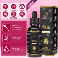 1 x RAW Customer Returns CBD CBD OIL Pure CBD Oil 40 10 ml 4000 mg CBD enriched hemp oil base 0 THC strawberry extract 400 drops PREMIUM cannabidiol Made in EU-GMP - RRP €25.2