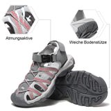 1 x RAW Customer Returns Women s Sports Sandals Trekking Sandals Closed Outdoor Hiking Sandals Summer Lightweight Shoes Ladies Sandals for Sports Beach Water Sports Greypink 40 - RRP €40.84