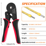 1 x RAW Customer Returns Hex Pliers, Grasomtools SO 16-6 Self-Adjusting Pliers and Hex Wire Pliers Used for 28-5 AWG 0.5-16 mm Bootlace Wire Terminal Sleeves - RRP €34.39