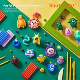 1 x RAW Customer Returns Shuttle Art Polymer Clay, 50 Colorful Soft Clay Set, 1.4 kg 3.1 lb, Oven-Hardening Modeling Clay Set, Baking Kneading, Equipped with 19 Carving Tools and 10 Accessories, Non-Sticky, Non-Toxic - RRP €29.5