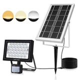 1 x RAW Customer Returns MEIKEE Outdoor Solar Led Spotlight, Powerful Solar Spotlight with Motion Sensor, 3000LM, Warm to Cold Light Options, IP66 Waterproof, Solar Wall Light for Outdoor, Patio, Path, Garage - RRP €25.96