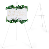 1 x RAW Customer Returns VISWIN 160cm H Wooden Easel with Tripod for Wedding Poster, Poster, Artist Easel with Tray for Painting, Canvas, Folding Easel - White - RRP €36.29