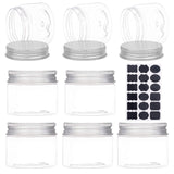 1 x RAW Customer Returns BENECREAT 18 Pack 50ml Round Plastic Jars Clear Jars with Aluminum Screw Lids for Beauty Products, Household Items or Small Crafts - RRP €21.62