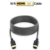 4 x RAW Customer Returns PowerBear 4K HDMI Cable 3m 2 Pack, 18Gbps HDMI Cable, Braided Nylon Gold Connectors, 4K 60Hz, Ultra HD, 2K, 1080P, ARC CL3 Certified for Laptop, Monitor, PS5, PS4 More - RRP €79.92