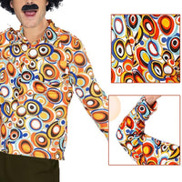 1 x RAW Customer Returns RANJIMA 60s 70s men s disco dancer hippie shirt, party disco costume for Halloween, carnival years party men s carnival costumes-XXL - RRP €21.17