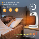 1 x RAW Customer Returns Fan Heater Energy Saving Quiet 1500W 3 Modes with Remote Control and Timer, Thermostat Heater Electric with Touch LED 90 Oscillation Multiple Protection, Electric Heater Ceramic Fan Heater for Bathroom Home - RRP €43.45