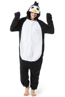 1 x RAW Customer Returns RANSUU Relaxo Costume Penguin Onesie Jumpsuit Animal Relax Costume Duckbill Women Men Pajamas Carnival Halloween Pajamas Cosplay Adult Carnival One-Piece Black S - RRP €29.24