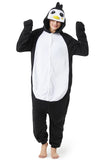 1 x RAW Customer Returns RANSUU Relaxo Costume Penguin Onesie Jumpsuit Animal Relax Costume Duckbill Women Men Pajamas Carnival Halloween Pajamas Cosplay Adult Carnival One-Piece Black S - RRP €29.24