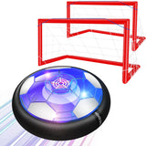 1 x RAW Customer Returns Air Power Football Set Including 2 Goals - Rechargeable Hover Ball Indoor Outdoor Air Football with LED Lighting Football and Foam Bumpers, Perfect for Children s Christmas Gifts from 3-12 Years - RRP €33.26