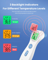 1 x RAW Customer Returns Fever thermometer for babies, children and adults, contactless forehead thermometer infrared digital thermometer with instant accurate reading, fever alarm, white - RRP €20.64