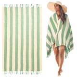 4 x Brand New JanYoo Hammam Towel Beach Towel Large 100x180 cm Sauna Towel Quick-drying Lightweight Turkish Beach Towels and Pool Towels Versatile for Women Men Travel Vacation Swimming Camping - RRP €81.6