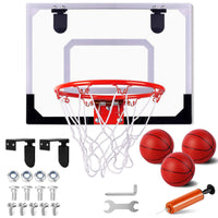 5 x Brand New STAY GENT Mini Basketball Hoop for Kids and Adults, Indoor Mini Basketball Hoop for Door Wall Mounted and Bedroom, Office, with 3 Basketball Gifts for Boys Girls - RRP €148.75