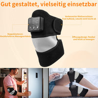 1 x RAW Customer Returns GINEKOO Heated Knee Massager, Heated Knee Brace with Massage for Knee and Shoulder Pain Relief, Heat and Vibration Knee Pad for Arthritis, Torn Meniscus - Single - RRP €46.27