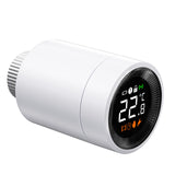 1 x RAW Customer Returns Radiator thermostat Smart Zigbee, Improved heating thermostat digital requires TUYA Zigbee gateway , thermostat heating by TUYA Zigbee APP, thermostat with adapter, temperature regulation - RRP €30.24