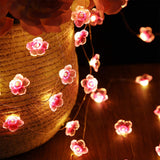 3 x RAW Customer Returns Cherry Blossom String Lights for Girls Bedroom, Pink Fairy Lights 40 LEDs USB and Battery Operated Decorative Lights for Indoor Outdoor 4m - RRP €54.42