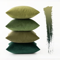 1 x RAW Customer Returns MIULEE velvet cushion cover cushion cover set of 4 sofa cushions velvet cushions decorative throw pillows couch cushions decorative cushions color gradient cover sofa cushion cover  40 x 40 cm Forest Green Series - RRP €19.67