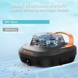 1 x RAW Customer Returns  2024 New CoasTeering Wireless Pool Robot, 120 Minutes Powerful Suction, 2 Brushless Motors, One-Click Start, Auto Parking, Above Ground Pool Cleaner Robot for Pools up to 120m  - RRP €196.72