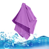 1 x Brand New Amzpas 2 Pack Cooling Towel Perfect as a Microfiber Sports Towel or Cooling Towel Airflip Cool Towel for Fitness, Sports, Travel, Yoga, Camping, Running Purple Pink  - RRP €19.2