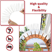 1 x RAW Customer Returns 3.5 meter pigeon deterrent made of stainless steel 14 elements of 25 cm each Bird deterrent spikes Bird protection spikes for balcony roof and window sill against birds, crows and woodpeckers - RRP €10.07