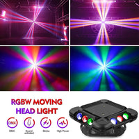 1 x RAW Customer Returns UKing Moving Head 12 LED 150W Beam Stage Light RGBW Disco Party Light, 16CH LED Moving Heads DMX Auto Music Activation Strobe Light Disco Light Effect for Party DJ Disco Bar Stage Light - RRP €249.99