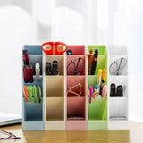 1 x RAW Customer Returns YSTJKD Stationery Pen Holder Box Pack of 5 Pen Holder Storage Box Pen Storage Box with 4 Compartments Multifunctional Desk Organizer for School Home Office - RRP €20.59