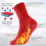 3 x Brand New Heated socks, self-heating socks, foot warmer, heated socks, magnetic socks, 2 tourmaline magnetic socks, foot heating, tourmaline magnetic socks, winter heated socks for women and men, red, white  - RRP €19.23