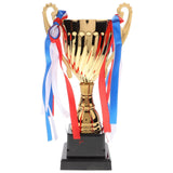 1 x RAW Customer Returns Nuobesty Large Trophy - Golden Trophy for Sports Tournaments, Competitions, 24.5cm - RRP €20.99