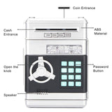 1 x RAW Customer Returns Auped Electronic Money Box with Password, Money Box Mini Money Box, Money Bank Passwords for Cash, Coins, Mini Coins, Best Gift for Children Silver  - RRP €22.99