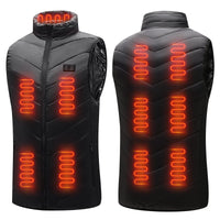 1 x RAW Customer Returns LIROPAU Heated Vest for Men and Women, Electric Heated Vest with USB, 3 Temperature Adjustable Washable Winter Heated Jacket for Outdoors Work Skiing Hiking Hunting Motorcycle - XL - RRP €18.25