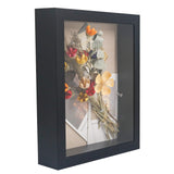 1 x RAW Customer Returns GraduatePro 3D Deep Frame with Glass for Wooden Objects Wall Table Black Decorative Gift Christmas Birthday Shadow Box 20x25 - RRP €22.13