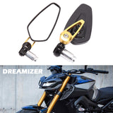 1 x RAW Customer Returns DREAMIZER 7 8 22mm Motorcycle Handlebar End Mirrors, Motorcycle Rearview Mirror for Street Bike Dirt Bike Cruiser Scooter Z1000 ER6N ER6F MT01 MT03 FZ6 GSF1250 GSF600 Monster M696 - RRP €29.35