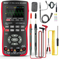 1 x RAW Customer Returns BSIDE ZT-702S Kit Oscilloscope DIY Digital Multimeter TRMS with Oscilloscope Portable LCD Color 9999 Counts 10Mhz Auto Calibration Mini Oscilloscope Tester Rechargeable for Car Workshop Electronics - RRP €100.84