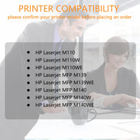 1 x RAW Customer Returns ZOOMTEC Compatible with HP 142A W1420A 142X W1420X Black Toner Cartridge Compatible with Printer HP Laserjet M110 M110w M110we MFP M139 M139WE M140 M140W M140WE 1x Black Without Chip  - RRP €22.15